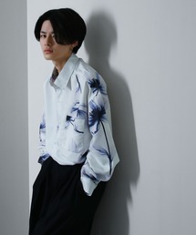 Nilway（ニルウェイ）の「【無地/総柄】オーバーサイズ長袖シャツ（シャツ/ブラウス）」