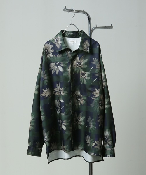 NILWAY（ニルウェイ）の「【無地/総柄】オーバーサイズ長袖シャツ