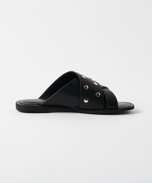 BEAUTY&YOUTH UNITED ARROWS(ビューティーアンドユースユナイテッドアローズ)の「スタッズ クロス スライダーサンダル(サンダル・レディース・ブラック/クリーム・36/38/37)」の11枚目の写真