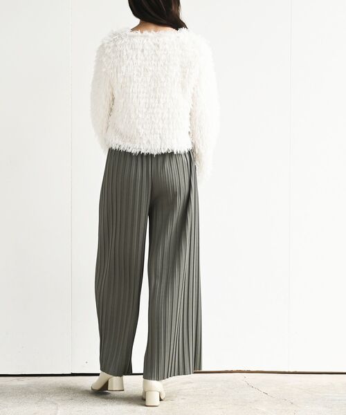 rps（アールピーエス）の「ポンチプリーツパンツ（その他パンツ・レディース・ブラック/グレイッシュベージュ/カーキ・フリー）」の15枚目の写真