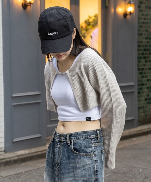 3.3 Field Trip （3.3フィールドトリップ）の「3.3 Field Trip／ショートボレロカーディガン  2995312（カーディガン/ボレロ・レディース・ホワイト/グレー/ブルー・FREE）」の8枚目の写真