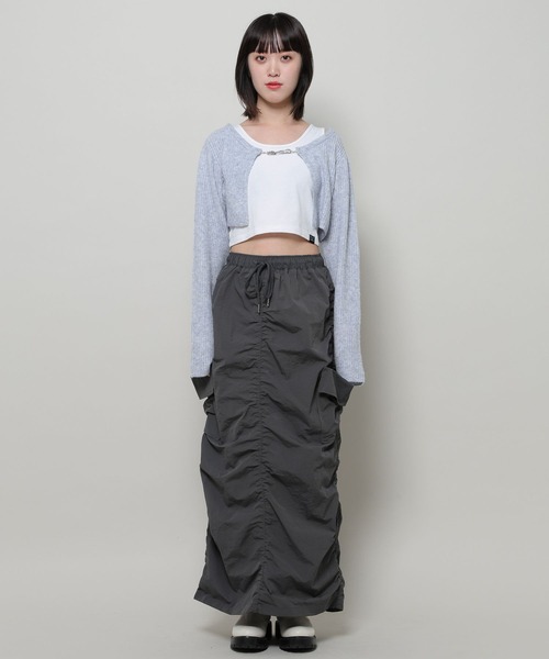 3.3 Field Trip （3.3フィールドトリップ）の「3.3 Field Trip／ショートボレロカーディガン  2995312（カーディガン/ボレロ・レディース・ホワイト/グレー/ブルー・FREE）」の15枚目の写真