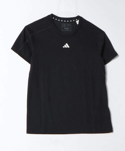 adidas(アディダス)の「アディダス adidas AEROREADY トレイン エッセンシャルズ ミニマル ロゴ クルーネック半袖Tシャツ(Tシャツ/カットソー・レディース・ブラック/ブルー/グレー・S/M/L)」の1枚目の写真