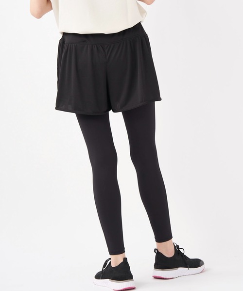 FILA（フィラ）の「【FILA/フィラ】レディース水陸両用キュロット付レギンス2点セット（レギンス/スパッツ・レディース・ブラック・MEDIUM/LARGE）」の5枚目の写真