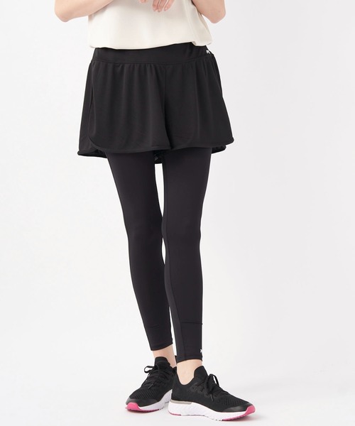 FILA（フィラ）の「【FILA/フィラ】レディース水陸両用キュロット付レギンス2点セット（レギンス/スパッツ・レディース・ブラック・MEDIUM/LARGE）」の6枚目の写真