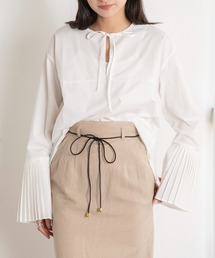 EUCLAID（エウクレイド）の「袖プリーツスキッパーブラウス（シャツ/ブラウス）」