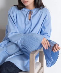 EUCLAID（エウクレイド）の「袖プリーツスキッパーブラウス（シャツ/ブラウス）」