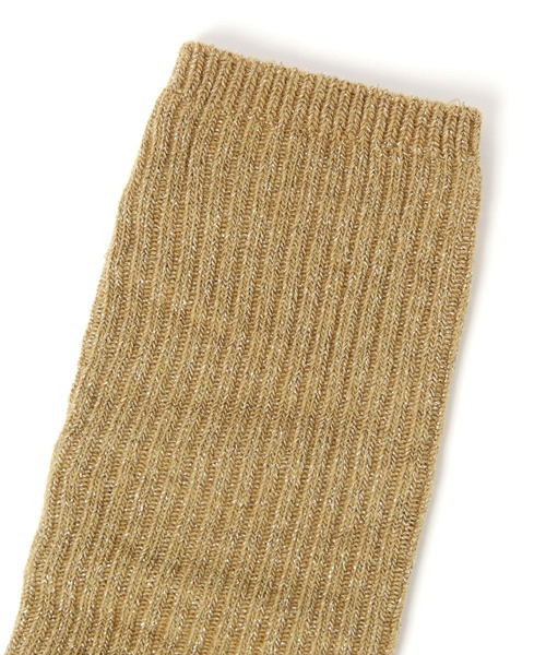 LAKOLE（ラコレ）の「ロングラメルーズソックス / 105184（ソックス/靴下・レディース・アイボリー/グレー/ブラック/ブラウン・FREE）」の15枚目の写真