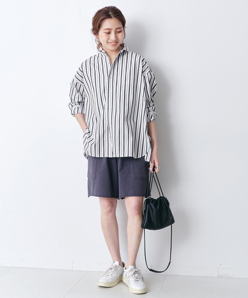 TICCA(ティッカ)　リラックスビッグシャツ TICCA/ティッカ リネンスクエアビッグシャツ UNI（シャツ
