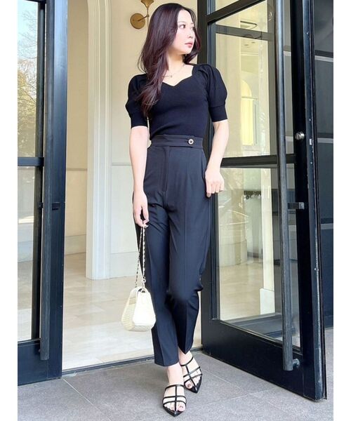 RESEXXY（リゼクシー）の「センタープレステーパードパンツ【セットアップ着用可能】（その他パンツ・レディース・その他1/ブラック/その他・FREE）」の4枚目の写真