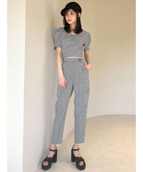 RESEXXY（リゼクシー）の「センタープレステーパードパンツ【セットアップ着用可能】（その他パンツ・レディース・その他1/ブラック/その他・FREE）」の8枚目の写真