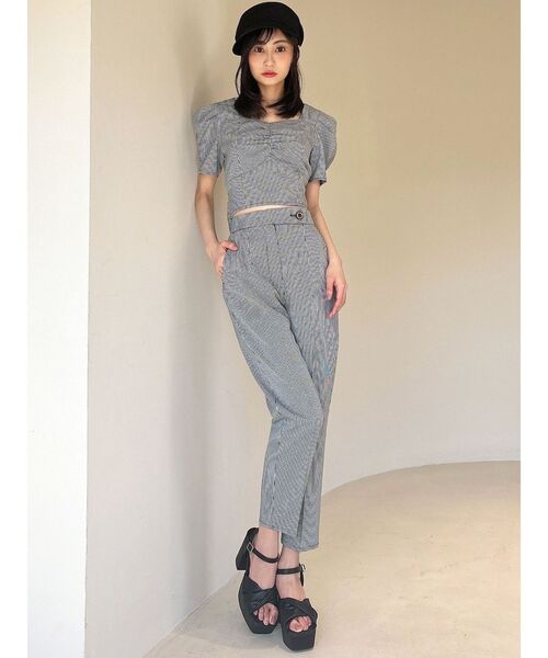 RESEXXY（リゼクシー）の「センタープレステーパードパンツ【セットアップ着用可能】（その他パンツ・レディース・その他1/ブラック/その他・FREE）」の9枚目の写真