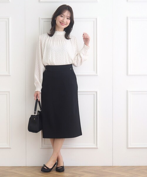 couture brooch（クチュールブローチ）の「◆ハイパーストレッチサス付タイトスカート（スカート・レディース・ダークオリーブ/ネイビー/ブラック・38/42/40）」の7枚目の写真