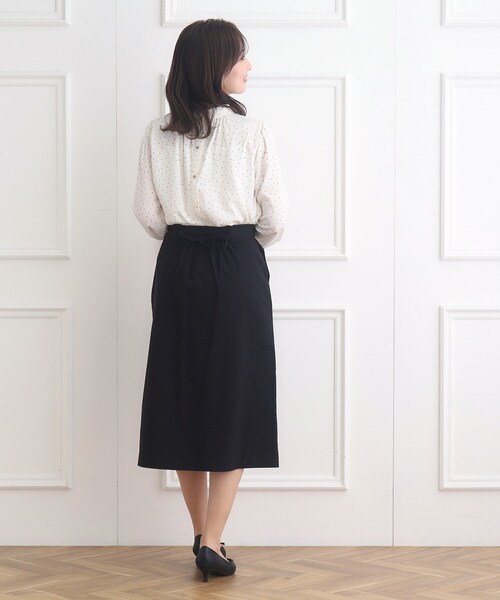 couture brooch（クチュールブローチ）の「◆ハイパーストレッチサス付タイトスカート（スカート・レディース・ダークオリーブ/ネイビー/ブラック・38/42/40）」の9枚目の写真