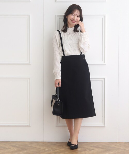 couture brooch（クチュールブローチ）の「◆ハイパーストレッチサス付タイトスカート（スカート・レディース・ダークオリーブ/ネイビー/ブラック・38/42/40）」の10枚目の写真