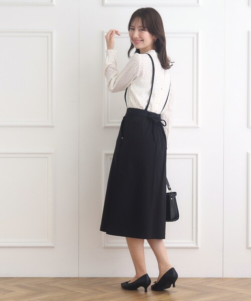 couture brooch（クチュールブローチ）の「◆ハイパーストレッチサス付タイトスカート（スカート・レディース・ダークオリーブ/ネイビー/ブラック・38/42/40）」の12枚目の写真