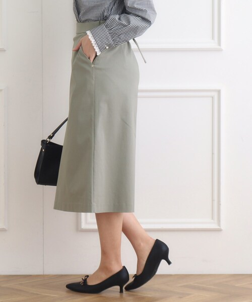 couture brooch（クチュールブローチ）の「◆ハイパーストレッチサス付タイトスカート（スカート・レディース・ダークオリーブ/ネイビー/ブラック・38/42/40）」の15枚目の写真