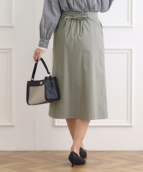 couture brooch（クチュールブローチ）の「◆ハイパーストレッチサス付タイトスカート（スカート・レディース・ダークオリーブ/ネイビー/ブラック・38/42/40）」の16枚目の写真