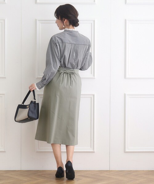 couture brooch（クチュールブローチ）の「◆ハイパーストレッチサス付タイトスカート（スカート・レディース・ダークオリーブ/ネイビー/ブラック・38/42/40）」の19枚目の写真