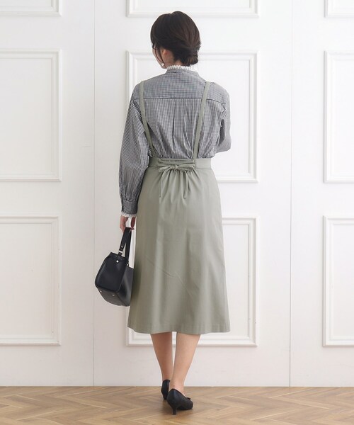 couture brooch（クチュールブローチ）の「◆ハイパーストレッチサス付タイトスカート（スカート・レディース・ダークオリーブ/ネイビー/ブラック・38/42/40）」の22枚目の写真