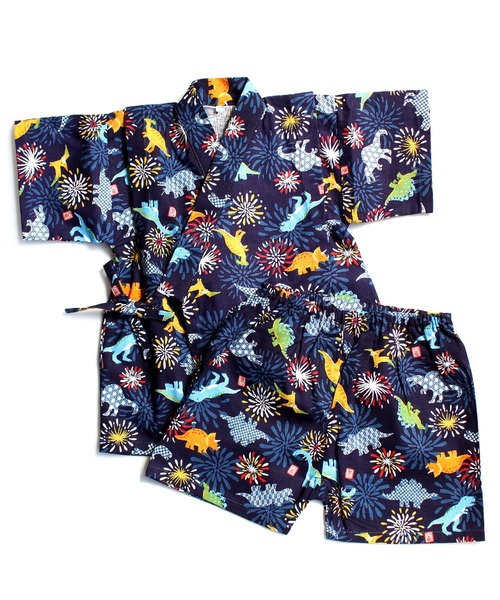 SKAPE(エスケープ)の「甚平スーツ(浴衣・キッズ・ブルー系その他3/アイボリー/ブルー/グレー/ホワイト/ネイビー・130cm/120cm/110cm/100cm/90cm)」の4枚目の写真