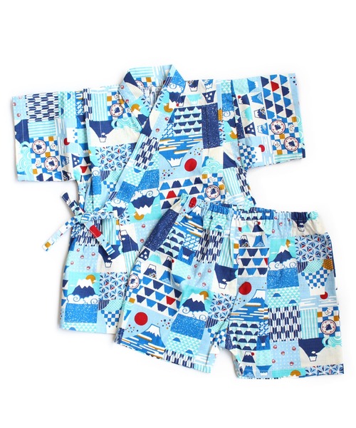 SKAPE(エスケープ)の「甚平スーツ(浴衣・キッズ・ブルー系その他3/アイボリー/ブルー/グレー/ホワイト/ネイビー・130cm/120cm/110cm/100cm/90cm)」の19枚目の写真