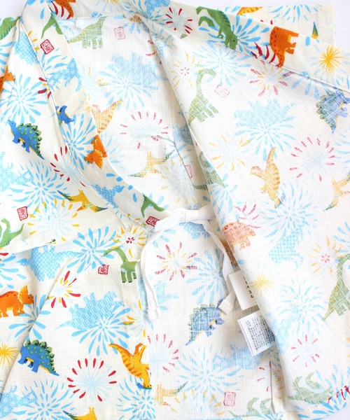 SKAPE(エスケープ)の「甚平スーツ(浴衣・キッズ・ブルー系その他3/アイボリー/ブルー/グレー/ホワイト/ネイビー・130cm/120cm/110cm/100cm/90cm)」の16枚目の写真