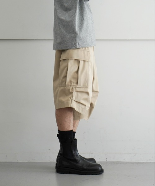 NEONSIGN(ネオンサイン)の「NEON SIGN Drill Cargo Shorts(その他パンツ・メンズ・ブラック/ベージュ・46)」の9枚目の写真