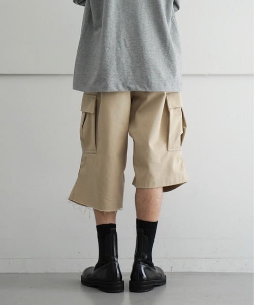 NEONSIGN(ネオンサイン)の「NEON SIGN Drill Cargo Shorts(その他パンツ・メンズ・ブラック/ベージュ・46)」の10枚目の写真
