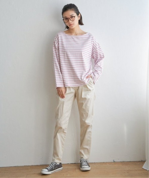 LBC(エルビーシー)の「※WEB限定※美脚UV接触冷感パンツ(その他パンツ・レディース・ホワイト/ネイビー/ブラック/ダークオリーブ/エメラルド・S/M/L)」の6枚目の写真