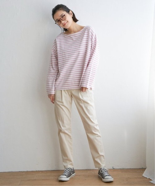 LBC(エルビーシー)の「※WEB限定※美脚UV接触冷感パンツ(その他パンツ・レディース・ホワイト/ネイビー/ブラック/ダークオリーブ/エメラルド・S/M/L)」の7枚目の写真