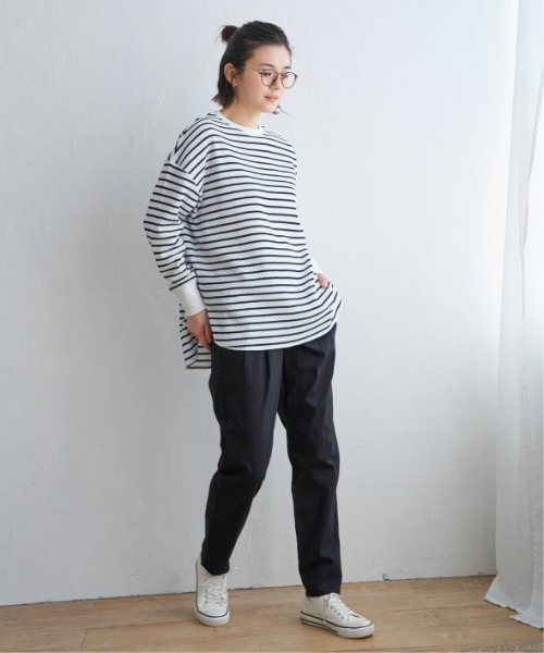 LBC(エルビーシー)の「※WEB限定※美脚UV接触冷感パンツ(その他パンツ・レディース・ホワイト/ネイビー/ブラック/ダークオリーブ/エメラルド・S/M/L)」の8枚目の写真