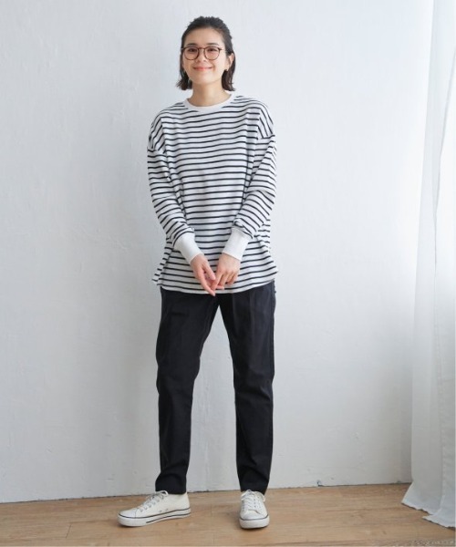 LBC(エルビーシー)の「※WEB限定※美脚UV接触冷感パンツ(その他パンツ・レディース・ホワイト/ネイビー/ブラック/ダークオリーブ/エメラルド・S/M/L)」の9枚目の写真