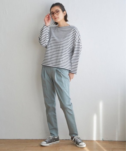 LBC(エルビーシー)の「※WEB限定※美脚UV接触冷感パンツ(その他パンツ・レディース・ホワイト/ネイビー/ブラック/ダークオリーブ/エメラルド・S/M/L)」の13枚目の写真