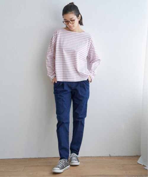 LBC(エルビーシー)の「※WEB限定※美脚UV接触冷感パンツ(その他パンツ・レディース・ホワイト/ネイビー/ブラック/ダークオリーブ/エメラルド・S/M/L)」の15枚目の写真