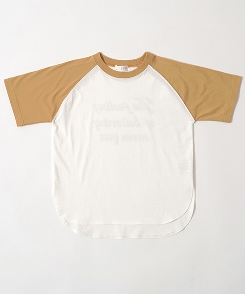 b・ROOM（ビールーム）の「【型崩れしないやわらかコットン】バックプリントビッグラグランンTシャツ（Tシャツ/カットソー・キッズ・ブルー/バイオレット/ブラック/マスタード・110cm/120cm/130cm/140cm/150cm/100cm）」の11枚目の写真