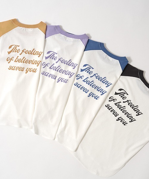 b・ROOM（ビールーム）の「【型崩れしないやわらかコットン】バックプリントビッグラグランンTシャツ（Tシャツ/カットソー・キッズ・ブルー/バイオレット/ブラック/マスタード・110cm/120cm/130cm/140cm/150cm/100cm）」の10枚目の写真