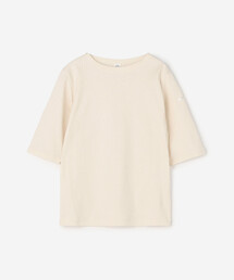 ORCIVAL | ORCIVAL | コットン ボートネック5分袖リブTシャツ WOMEN(Tシャツ/カットソー)