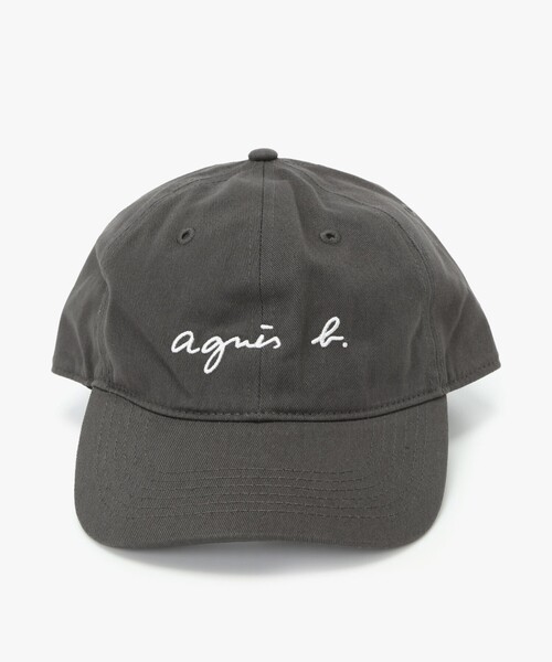 agnes b.（アニエスベー）の「メンズ ロゴ刺繍 コットン キャップ（キャップ・メンズ・グレー系その他・FREE）」の7枚目の写真