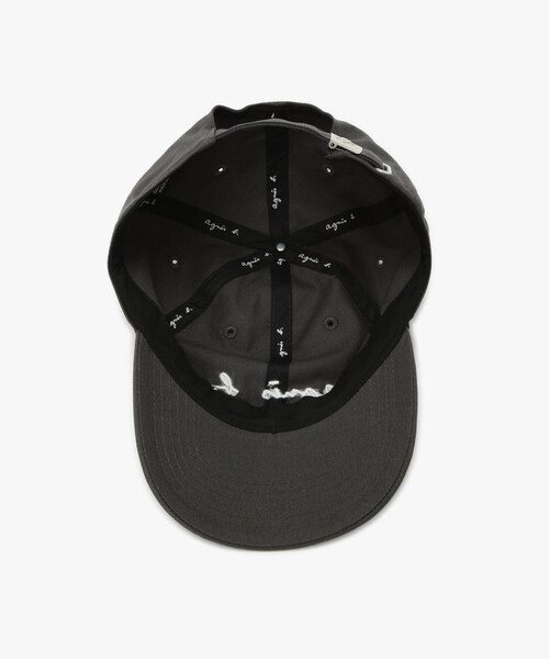 agnes b.（アニエスベー）の「メンズ ロゴ刺繍 コットン キャップ（キャップ・メンズ・グレー系その他・FREE）」の9枚目の写真