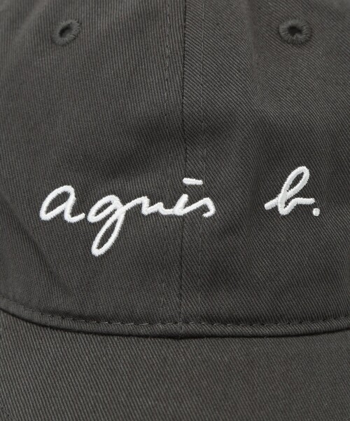 agnes b.（アニエスベー）の「メンズ ロゴ刺繍 コットン キャップ（キャップ・メンズ・グレー系その他・FREE）」の10枚目の写真