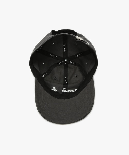 agnes b.（アニエスベー）の「メンズ ロゴ刺繍 コットン キャップ（キャップ・メンズ・グレー系その他・FREE）」の4枚目の写真