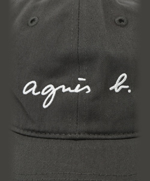 agnes b.（アニエスベー）の「メンズ ロゴ刺繍 コットン キャップ（キャップ・メンズ・グレー系その他・FREE）」の5枚目の写真