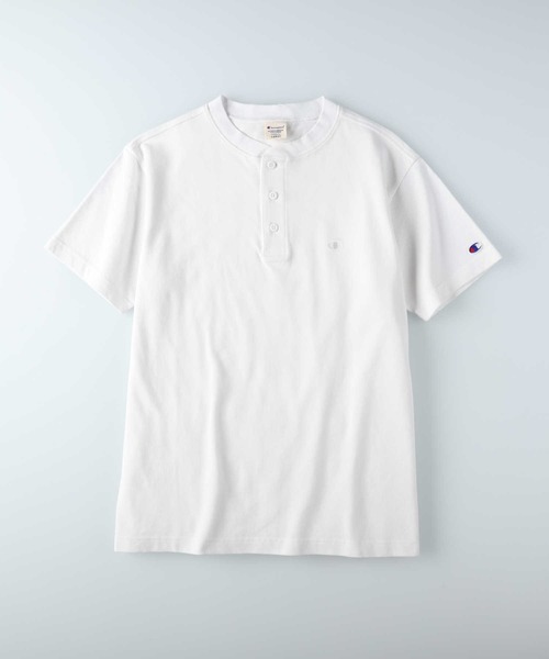 tシャツ M1524 カノコヘンリーロンＴ レディース セール】【Champion】ヘンリーネックカノコTシャツ（Tシャツ