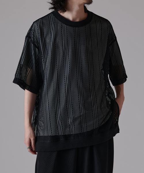 Lui's(ルイス)の「ダブルラッセルレースT(Tシャツ/カットソー・メンズ・ブラック/ネイビー・FREE)」の3枚目の写真