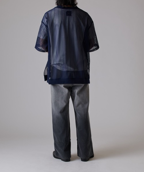 Lui's(ルイス)の「ダブルラッセルレースT(Tシャツ/カットソー・メンズ・ブラック/ネイビー・FREE)」の14枚目の写真