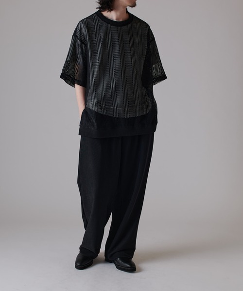 Lui's(ルイス)の「ダブルラッセルレースT(Tシャツ/カットソー・メンズ・ブラック/ネイビー・FREE)」の6枚目の写真