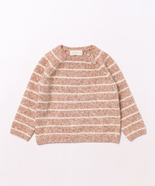 【セール】/Quincy Mae/ACE KNIT SWEATER || CINNAMON STRIPE(ニット/セーター)|Quincy Mae(クインシーメイ)