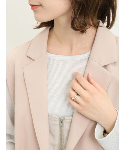 Samansa Mos2 blue（サマンサモスモスブルー）の「サイドベルト付ベスト（ベスト・レディース・グレー/ライトベージュ/カーキ・F）」の15枚目の写真