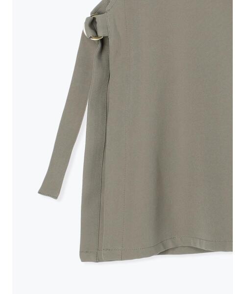 Samansa Mos2 blue（サマンサモスモスブルー）の「サイドベルト付ベスト（ベスト・レディース・グレー/ライトベージュ/カーキ・F）」の9枚目の写真